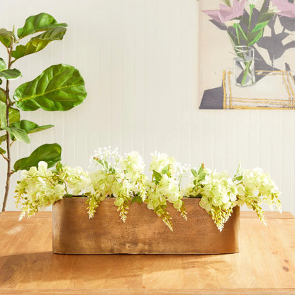 Longline Cast Aluminum Centerpiece Vase - view 8