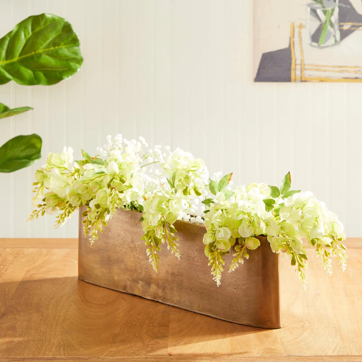 Longline Cast Aluminum Centerpiece Vase - view 2